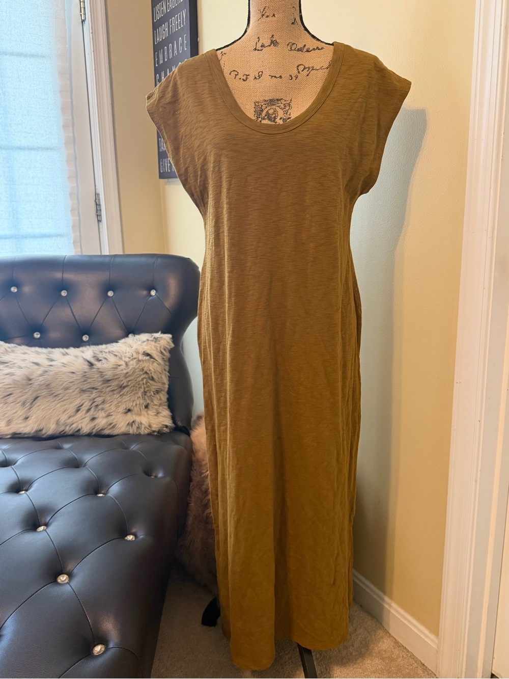 Target Olive Green Maxi T-Shirt Dress